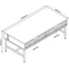 Home4You Kavos staliukas HELVE 100x48xH40cm Melaminas