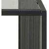 Black Red White Home4You Kavos staliukas STRINGTON 120x60xH40cm Juoda (MT_ACT/STO_STRING_120-BLACK)