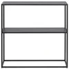 Fotelis Home4You Konsolinis staliukas NEWTON 79,5x26xH80,5cm, juodas