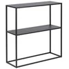 Fotelis Home4You Konsolinis staliukas NEWTON 79,5x26xH80,5cm, juodas