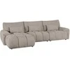 Home4You Kampinė sofa BARBARA LC, šviesiai ruda