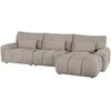 Home4You Kampinė sofa BARBARA RC, šviesiai ruda