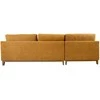 Home4you Kampinė sofa BASIL kairiojo kampo, oranžinė