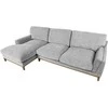 Home4you Kampinė sofa BASIL kairiojo kampo, pilka