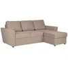 Home4You Kampinė sofa-lova INGA, smėlio spalvos