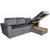 Home4you Kampinė sofa-lova INGMAR melsvai pilka