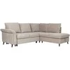 Home4You Kampinė sofa-lova LINDY RC Šviesiai ruda