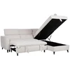Kampinė sofa-lova „SAMANTHA RC“, balta