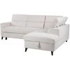 Kampinė sofa-lova „SAMANTHA RC“, balta
