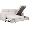 Kampinė sofa-lova „SCALA“, šviesiai pilkos spalvos