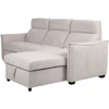 Kampinė sofa-lova „SCALA“, šviesiai pilkos spalvos