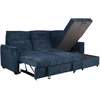 Kampinė miegamoji sofa „SCALA“, mėlyna