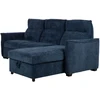 Kampinė miegamoji sofa „SCALA“, mėlyna