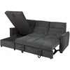 Kampinė sofa-lova „SCALA“, alyvuogių žalios spalvos
