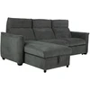 Kampinė sofa-lova „SCALA“, alyvuogių žalios spalvos
