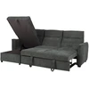 Kampinė sofa-lova „SCALA“, alyvuogių žalios spalvos
