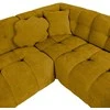 Home4you Kampinė sofa FORTE U-shape, Rudai Geltona, Dešininis Kampas