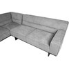 Home4You Kampinė sofa HASSO LC, Pilka, 276x243 cm