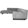 Home4You Kampinė sofa HASSO LC, Pilka, 276x243 cm