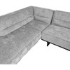 Home4You Kampinė sofa HASSO LC, Pilka, 276x243 cm