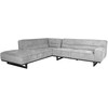 Home4You Kampinė sofa HASSO LC, Pilka, 276x243 cm