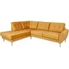 Home4you Kampinė sofa HEIVI KK, geltona.