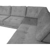 Home4you Kampinė sofa HEIVI RC pilka aksominė