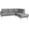 Home4you Kampinė sofa HEIVI RC pilka aksominė