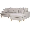 Home4You Kampinė sofa JAMAICA šviesiai pilka