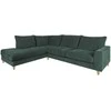 Home4You Kampinė sofa LAYLA LC, žalia