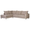 Home4you Kampinė sofa LEILA LC, smėlio spalvos