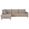 Home4you Kampinė sofa LEILA LC, smėlio spalvos
