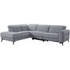 Lova Kampinė sofa „LUISA LC“, su elektrine atlošimo funkcija, pilka
