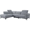 Lova Kampinė sofa „LUISA LC“, su elektrine atlošimo funkcija, pilka