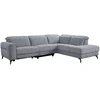 Lova Kampinė sofa „LUISA RC“, su elektrine atlošimo funkcija, pilka