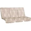 Home4You Pagalvėlės supynės MONTREAL 114x52x9cm, smėlio spalvos, apskritimai, 3 vnt.