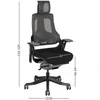 Home4you Darbo kėdė WAU su galvos atrama 65xD49xH112-129cm