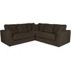 Home4you Kampinė sofa EDRA Tamsiai pilka