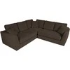 Home4you Kampinė sofa EDRA Tamsiai pilka