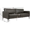 Home4You Sofa SOFIA, tamsiai žalia