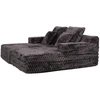 Dvivietė sofa-lova „FIZZY“, pilkos spalvos