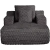 Lova Gulimoji sofa „FIZZY“, tamsiai pilkos spalvos