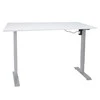 Home4you Rašomasis stalas ERGO su 1 varikliu 140x80 cm, Spalva: pilkšvai balta