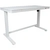 Home4You Rašomasis stalas ERGO su 1 varikliu 120x60x72-121cm, Spalva: balta