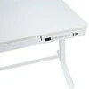 Home4You Rašomasis stalas ERGO su 1 varikliu 120x60x72-121cm, Spalva: balta