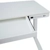 Home4You Rašomasis stalas ERGO su 1 varikliu 120x60x72-121cm, Spalva: balta
