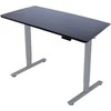 Home4you Stalas ERGO FIT 1 Variklio, Reguliuojamo Aukščio, 120x68 cm, Pilkas/Juodas
