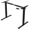 Home4you Stalas ERGO FIT Elektrinis, 120x68 cm, Juodas/Baltas