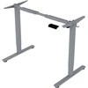 Home4you Stalas ERGO FIT 1 Variklio, Reguliuojamo Aukščio, 120x68 cm, Pilkas/Juodas