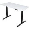 Home4you Stalas ERGO FIT Elektrinis, 120x68 cm, Juodas/Baltas